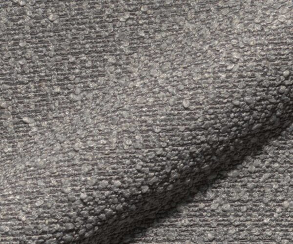 Jídelní židle Nube-Flex bouclé stříbrnošedá dřevěná podnož hranatá přírodní 180° otočná taštičkové pružiny - Image 3