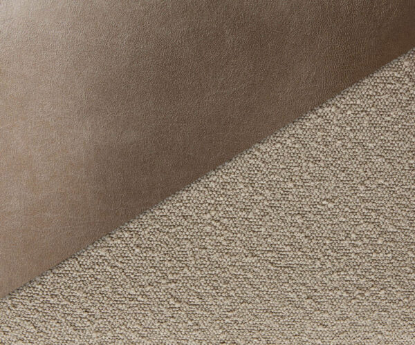Otočná židle Vinka-Flex s područkami křížová podnož široká nerezová ocel smíšené materiály taupe 180° taštičkové pružiny - Image 3