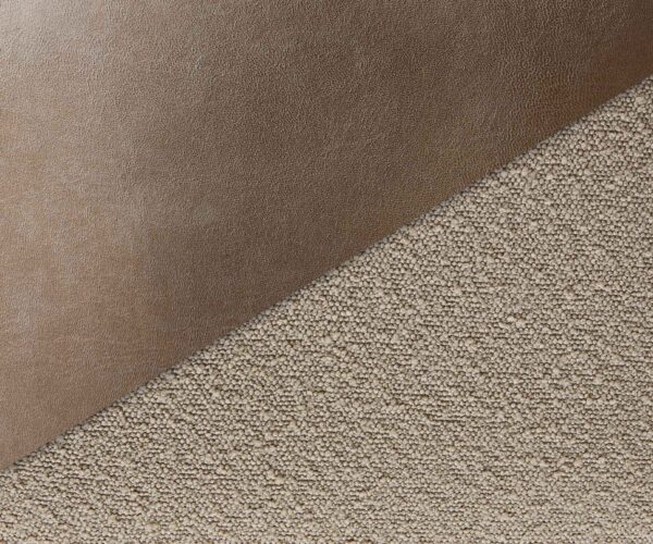 Jídelní židle Vinka-Flex s područkami křížová podnož široká kov smíšené materiály taupe - Image 3