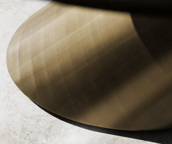Jídelní stůl Edge Boot 240x120 Keramický travertin Natural Cono Metallic Gold - Image 8