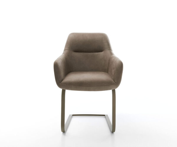 Jídelní židle Pejo-Flex Taupe Vintage Jídelní židle s plochám efektem s titanovou povrchovou úpravou - Image 2