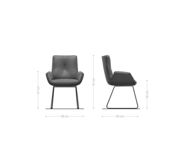 Jídelní židle Clea-Flex béžová Podstavec z nerezové oceli - Image 5