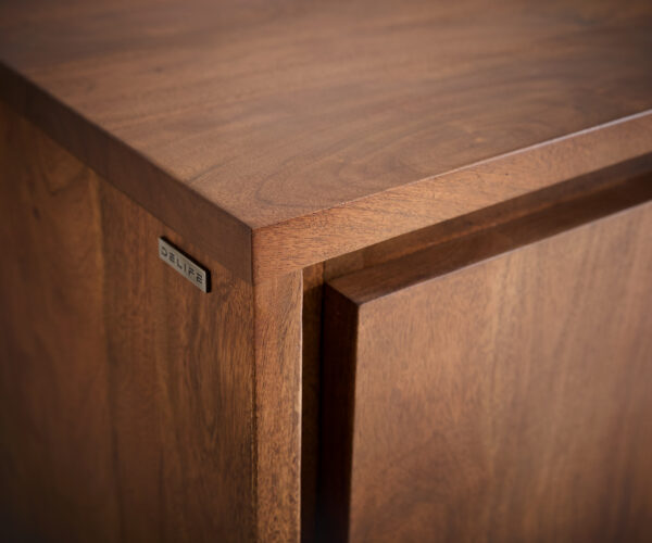 Komoda Live Edge 147 cm akácie hnědá 3 zásuvky 2 dvířka - Image 6