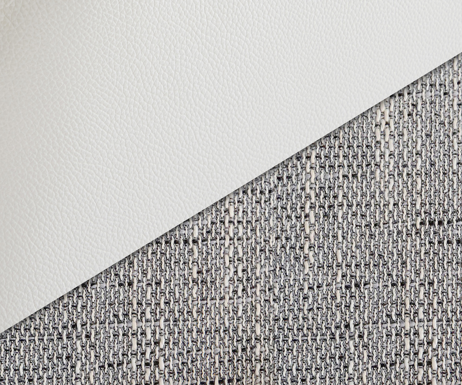 Rohová pohovka Clovis bílá světle šedá taburet lenoška pravá modulární - Obrázek 8