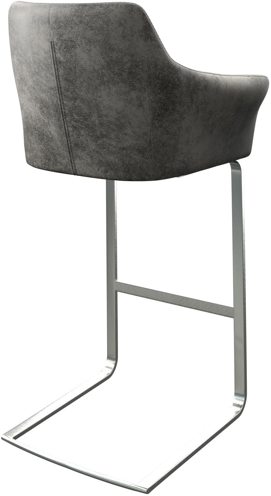 Barová židle Yulo-Flex vintage šedá jídelní židle plochý nerezová ocel - Obrázek 5