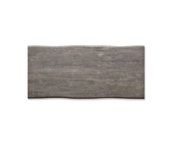 Jídelní stůl Edge deska 220x100 cm XL akácie platin Live-Edge - Obrázek 2