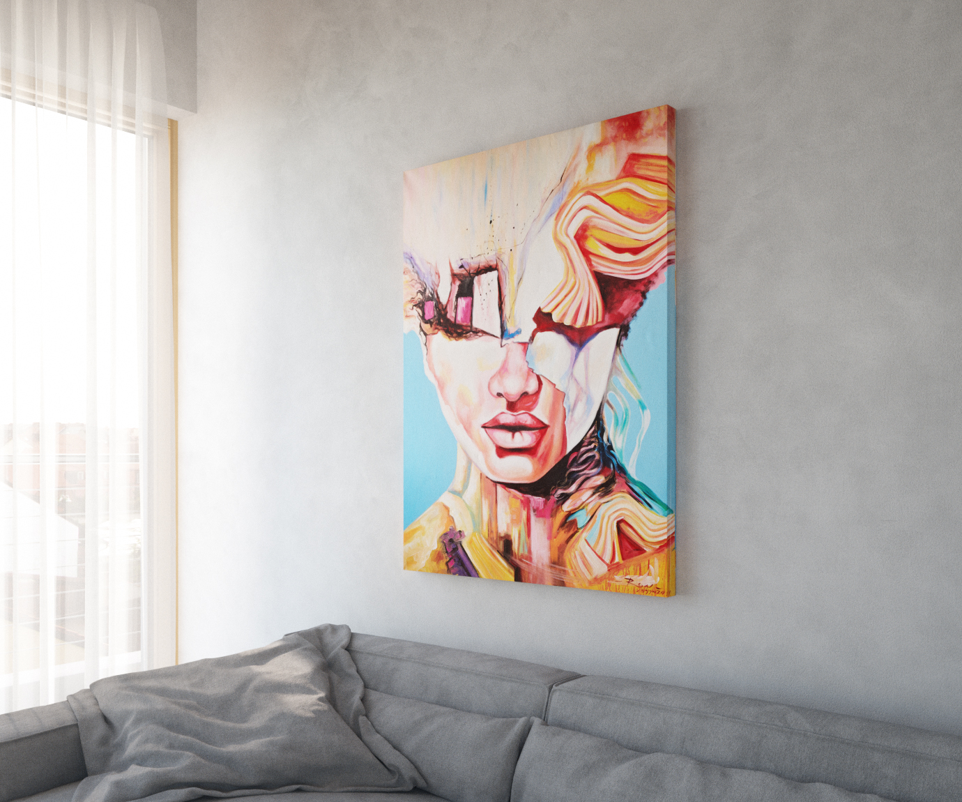 Obraz Expression vícebarevný 100x140 cm akryl na plátně - Obrázek 2