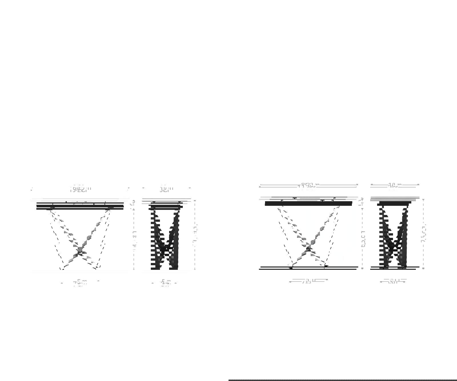 Jídelní stůl Edge 180-220x100 keramika Calacatta Luxe bílá-zlatá-šedá spider plochá ocel černá rozkládací - Obrázek 8