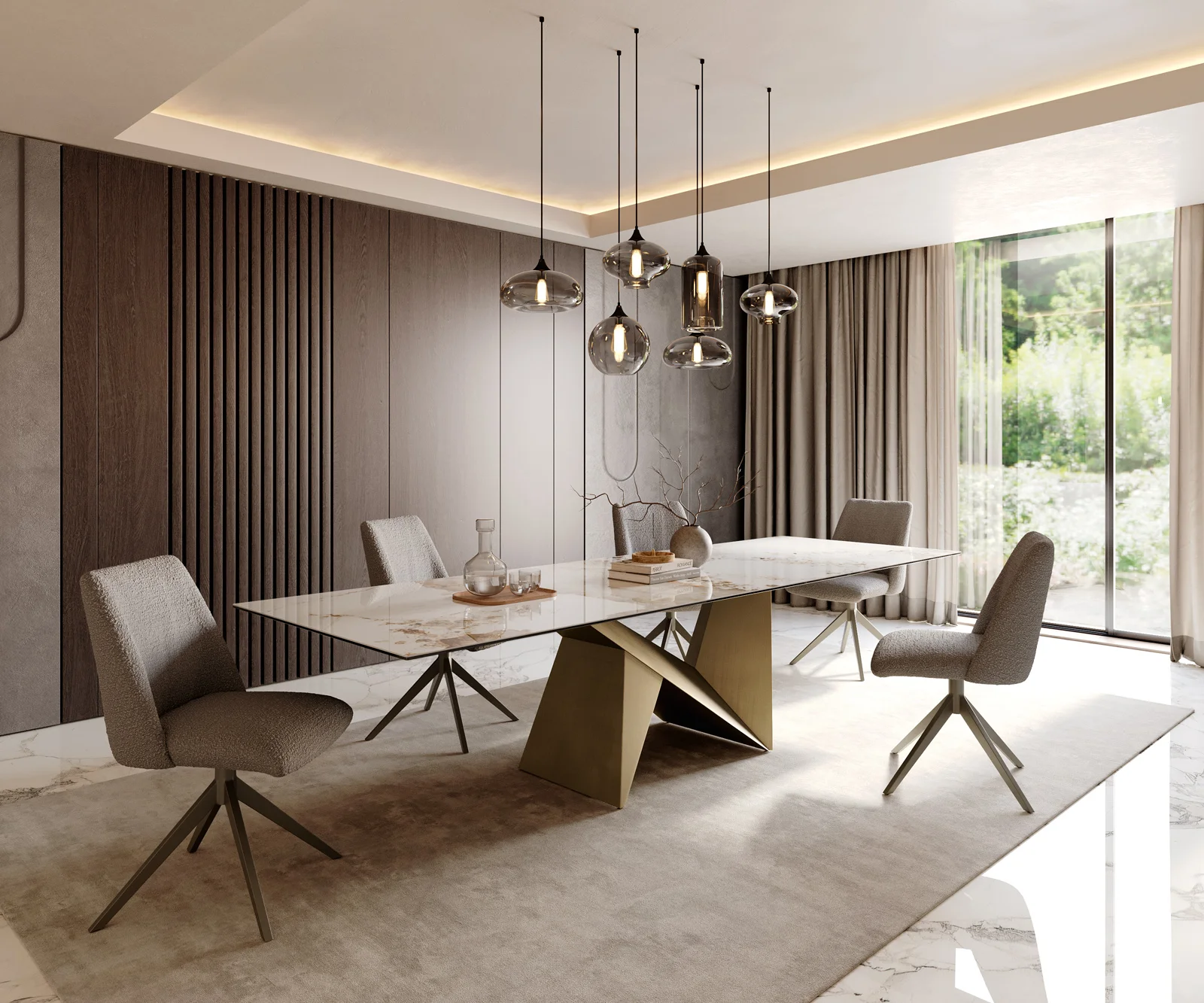 Podnož Origami kov zlatá - Obrázek 3