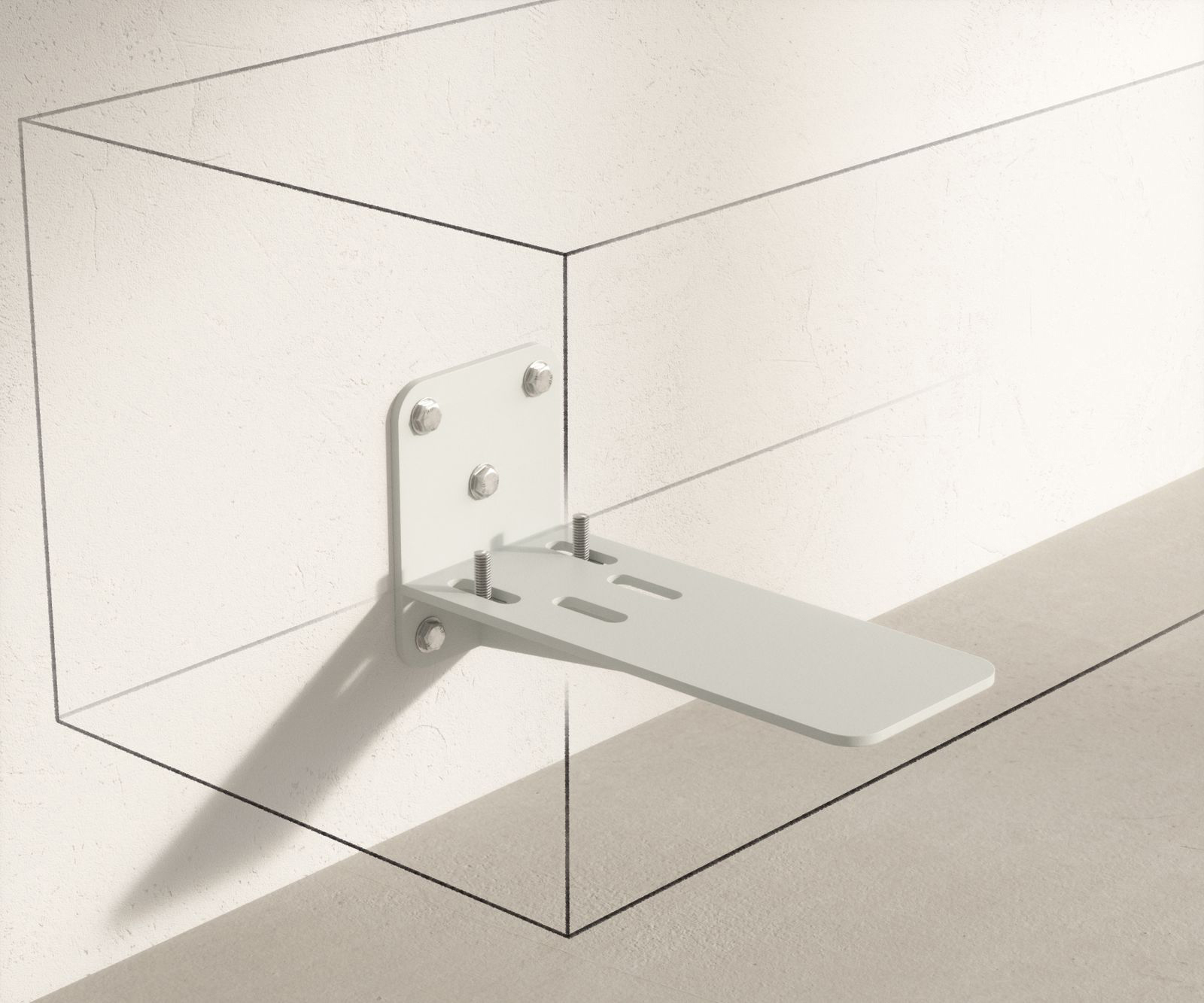 TV stolek Cuor 150 cm keramika Laminam® Travertino Bianco krémově bílá 1 výklopná dvířka 1 zásuvka závěsný - Obrázek 7