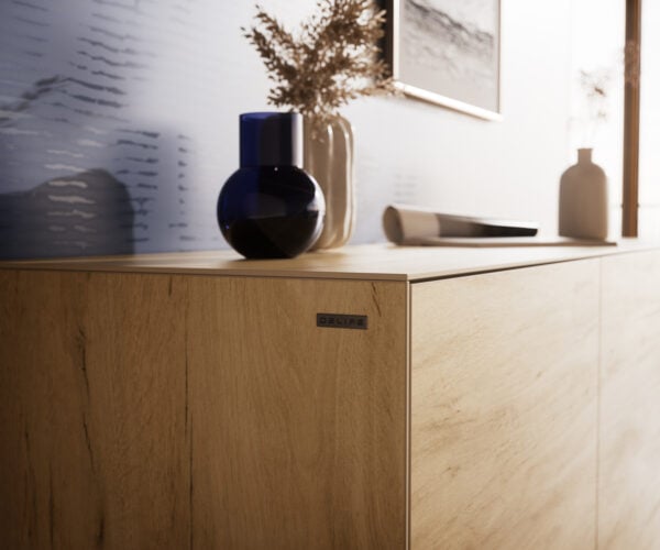 Komoda Cuor 180 cm keramika Laminam® Sabbia dubová 2 dvířka 3 zásuvky závěsná - Obrázek 7