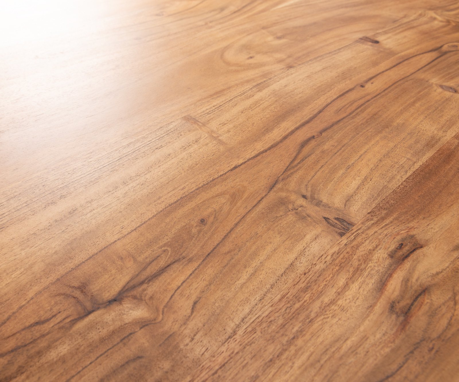 Komoda Shavani 145 cm akácie přírodní 2 dvířka 3 zásuvky podnož oválná kov černá - Obrázek 3