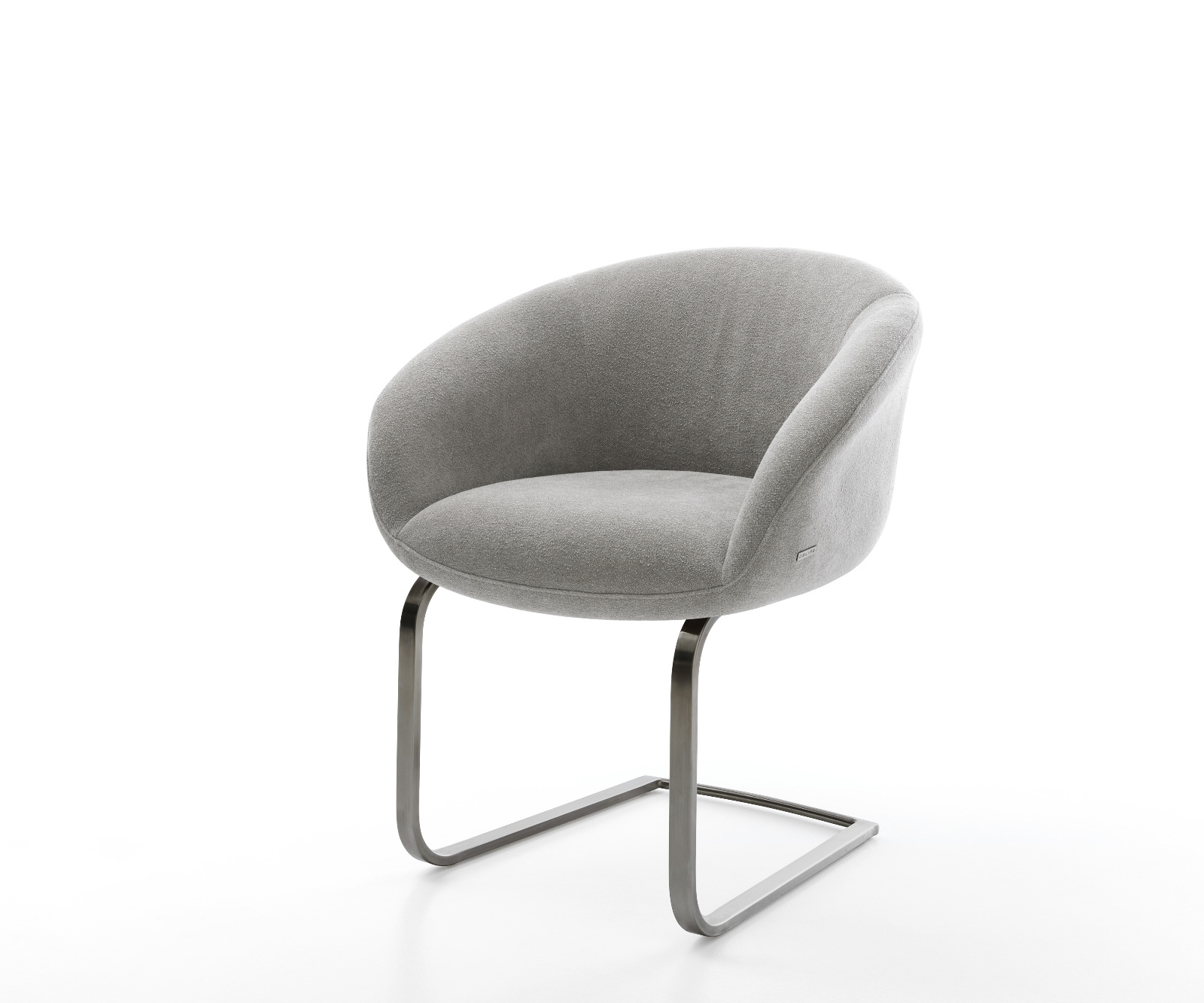 Jídelní židle Vinka-Flex s područkami strukturovaná látka Měkký šedá jídelní židle plochá grafit taštičkové pružiny