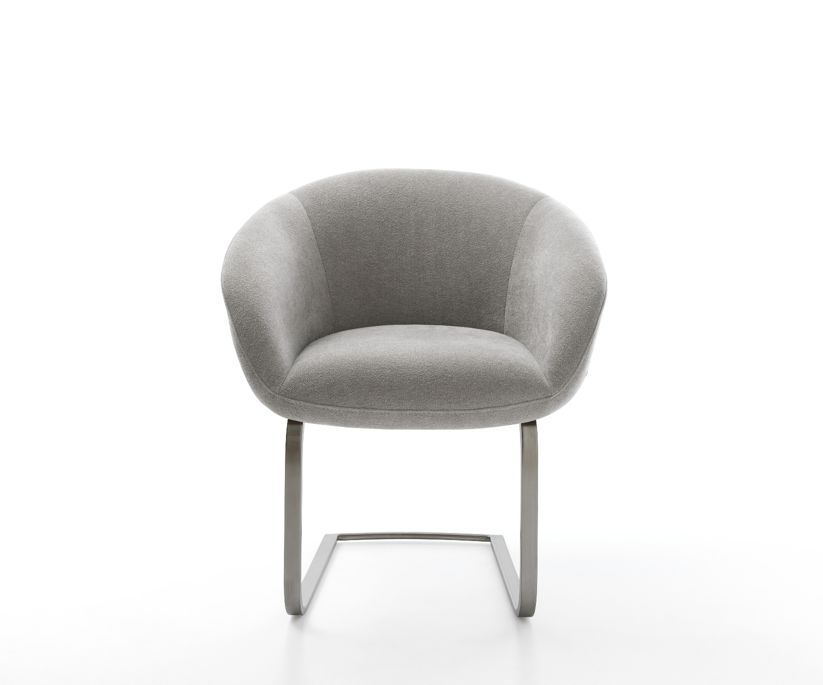 Jídelní židle Vinka-Flex s područkami strukturovaná látka Měkký šedá jídelní židle plochá grafit taštičkové pružiny - Obrázek 2