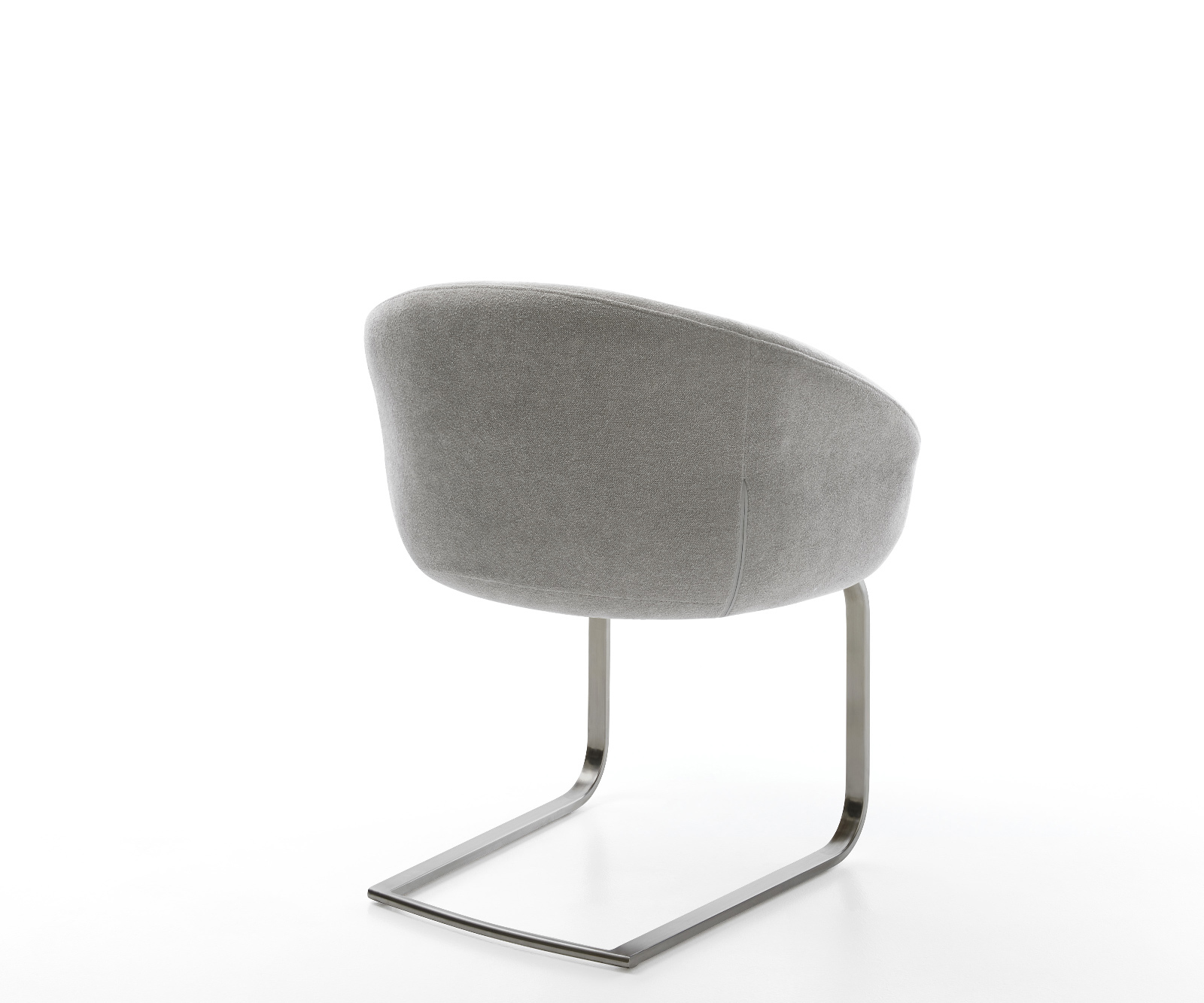 Jídelní židle Vinka-Flex s područkami strukturovaná látka Měkký šedá jídelní židle plochá grafit taštičkové pružiny - Obrázek 5