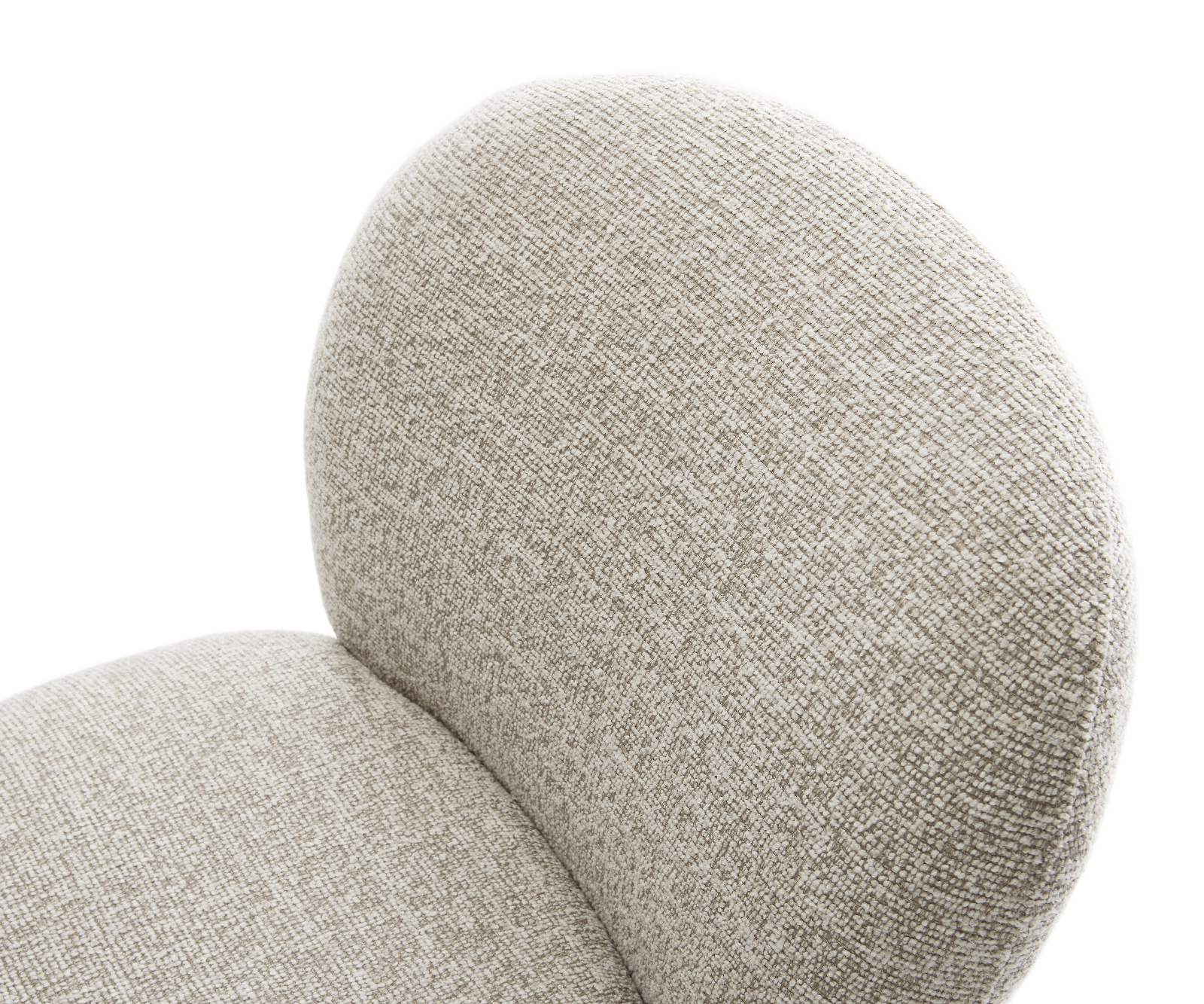 Jídelní židle Nube-Flex látka Měkký béžová křížová podnož Titanová barva 360° otočný houpací funkce taštičkové pružiny - Obrázek 4