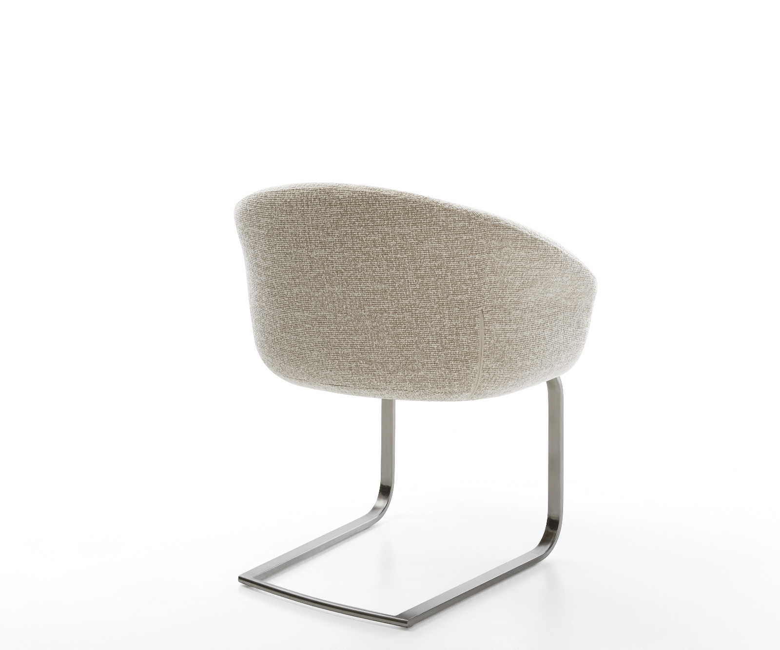 Jídelní židle Vinka-Flex s područkami látka Měkký béžová jídelní židle plochá grafit taštičkové pružiny - Obrázek 5