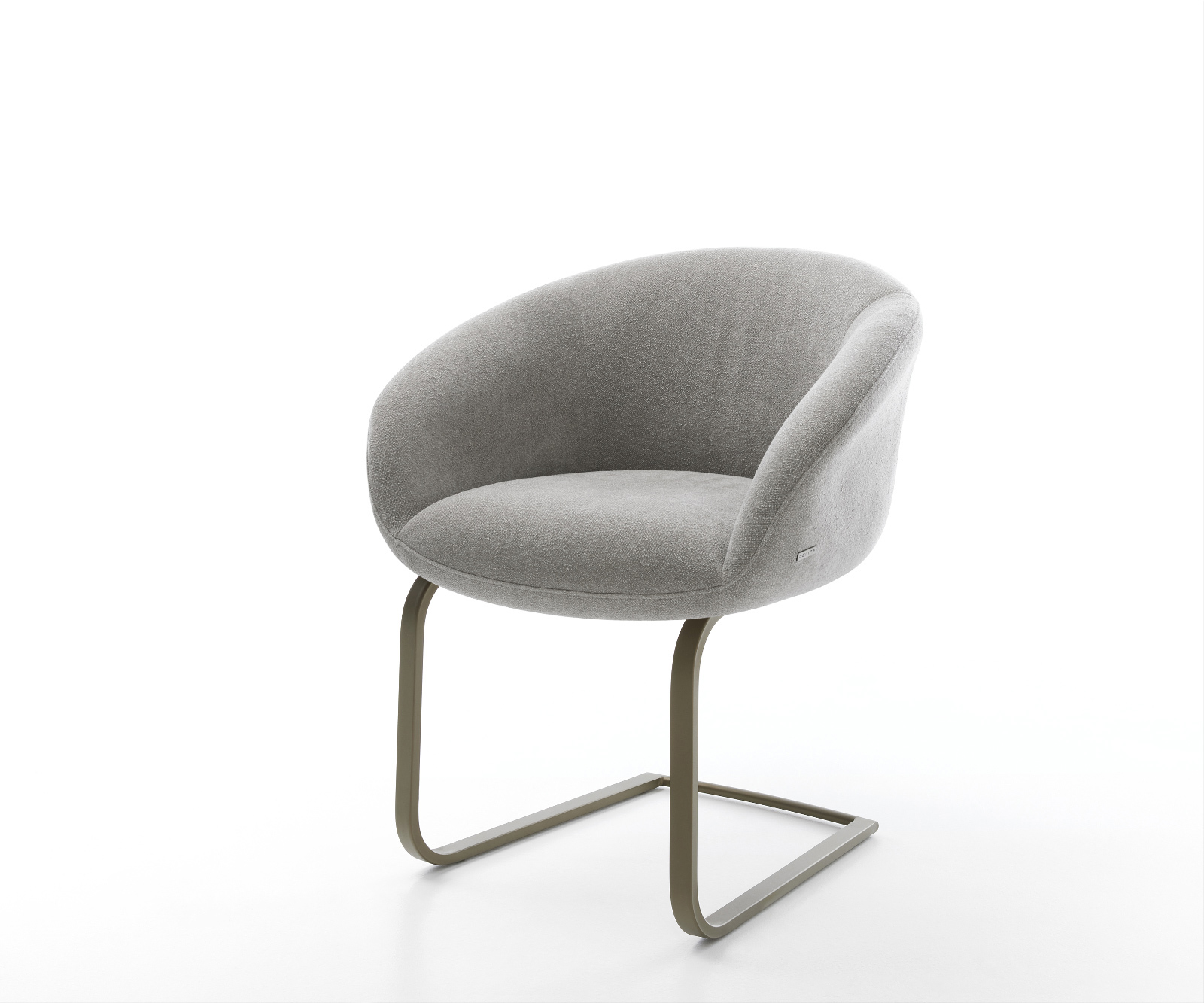 Jídelní židle Vinka-Flex s područkami strukturovaná látka Měkký šedá jídelní židle plochá Titanová barva taštičkové pružiny