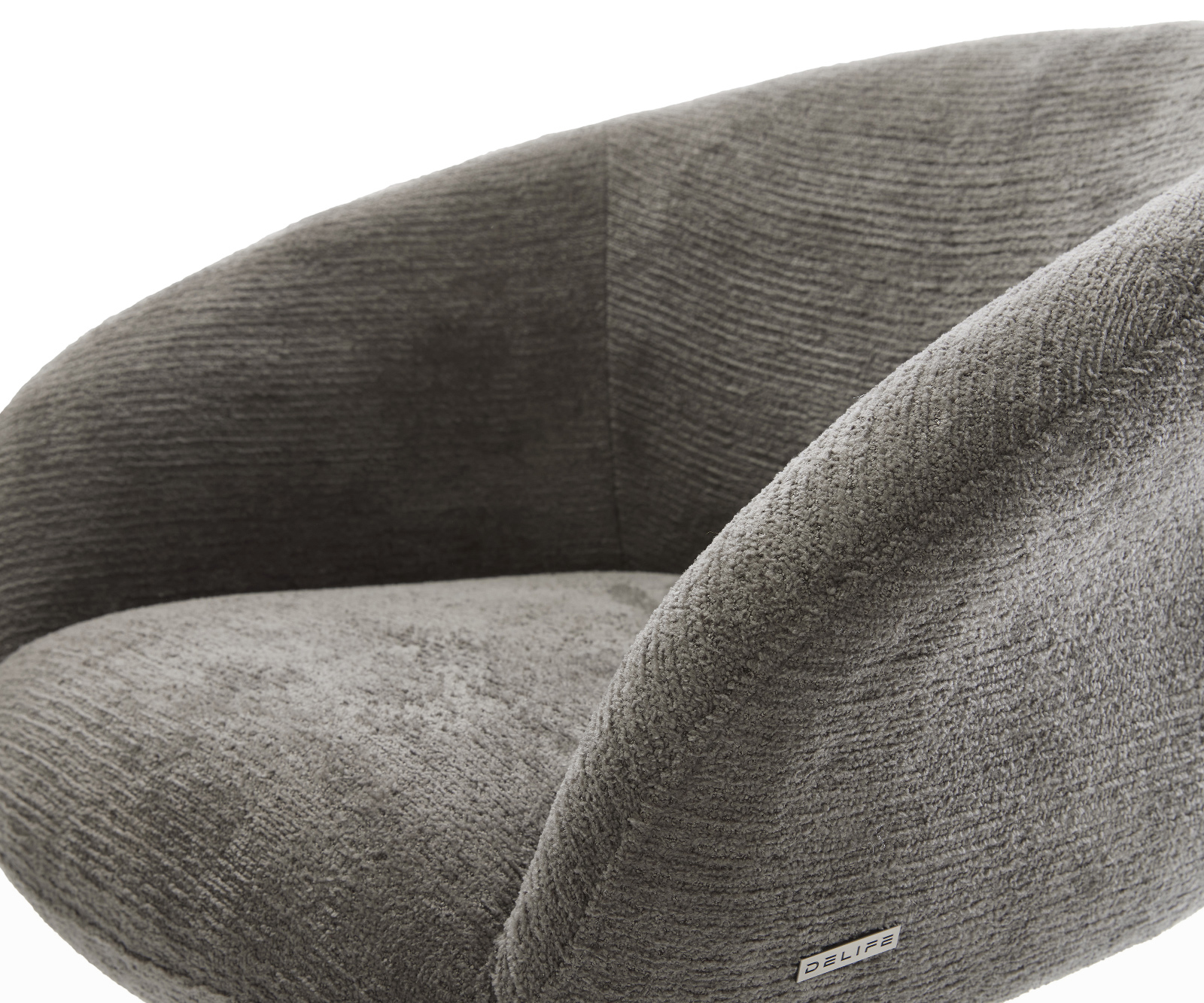 Jídelní židle Vinka-Flex s područkami bouclé měkký tmavě béžová konzolová podnož plochá nerezová ocel taštičkové pružiny - Obrázek 4