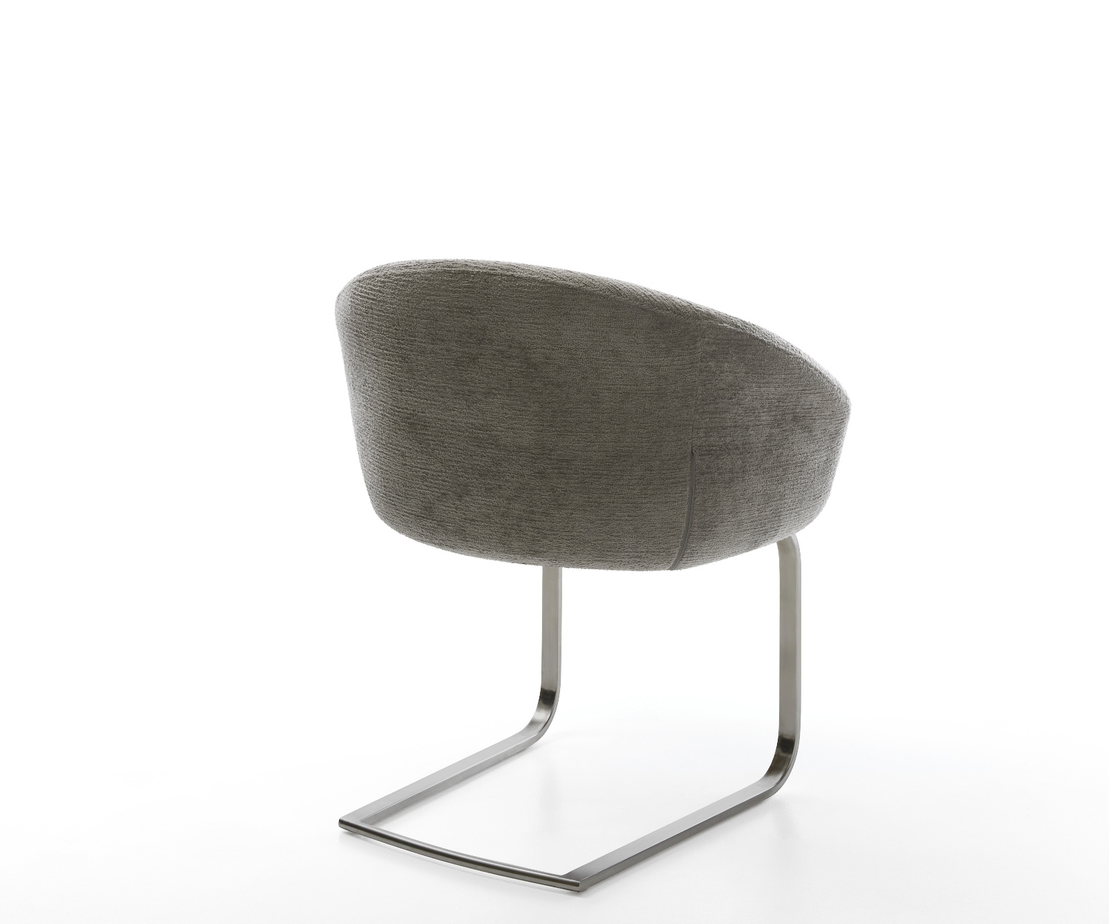 Jídelní židle Vinka-Flex s područkami bouclé měkký tmavě béžová konzolová podnož plochý grafit taštičkové pružiny - Obrázek 5