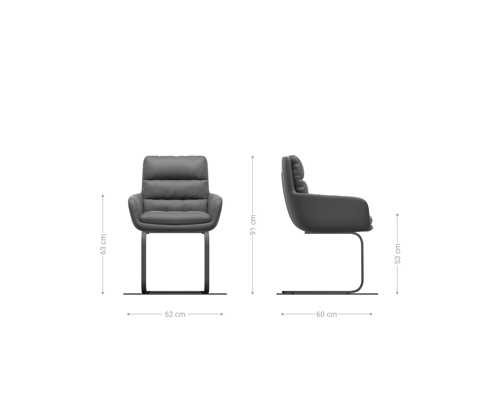 Jídelní židle Abelia-Flex s područkami látka Měkký béžová jídelní židle plochý nerezová ocel - Obrázek 6