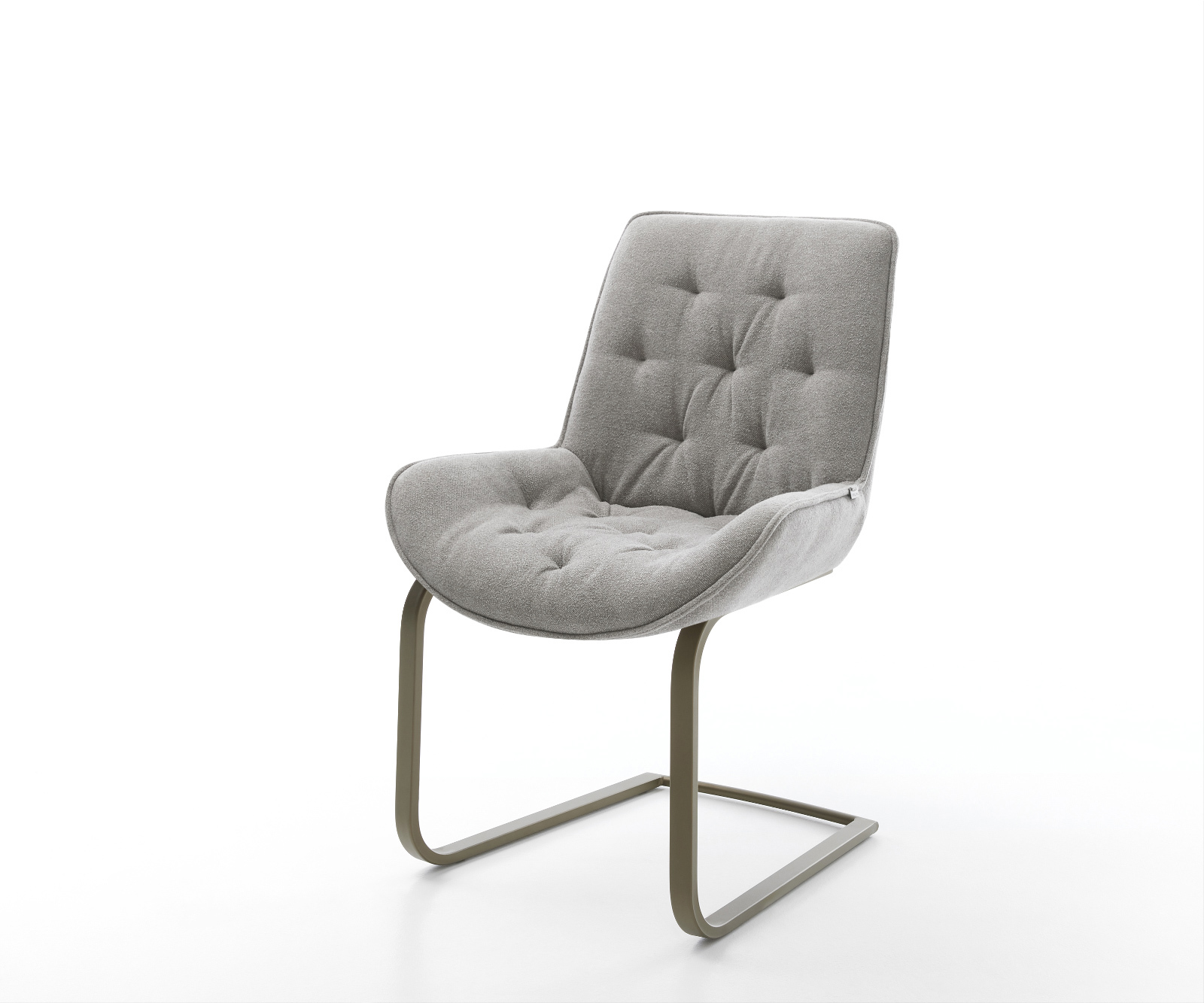 Jídelní židle Taimi-Flex látka Měkký šedá jídelní židle plochý Titanová barva