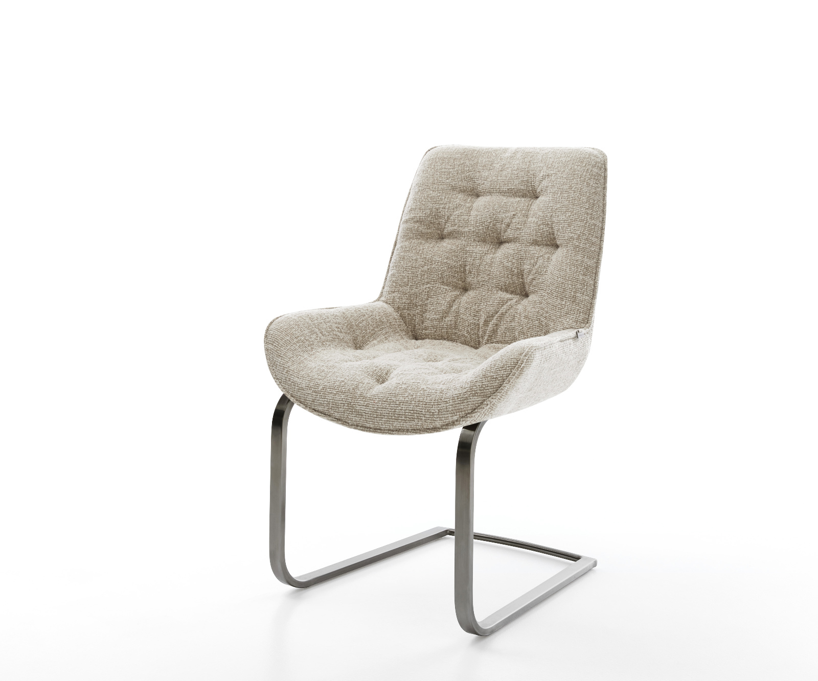 Jídelní židle Taimi-Flex tkanina Měkký béžová jídelní židle plochá grafitová