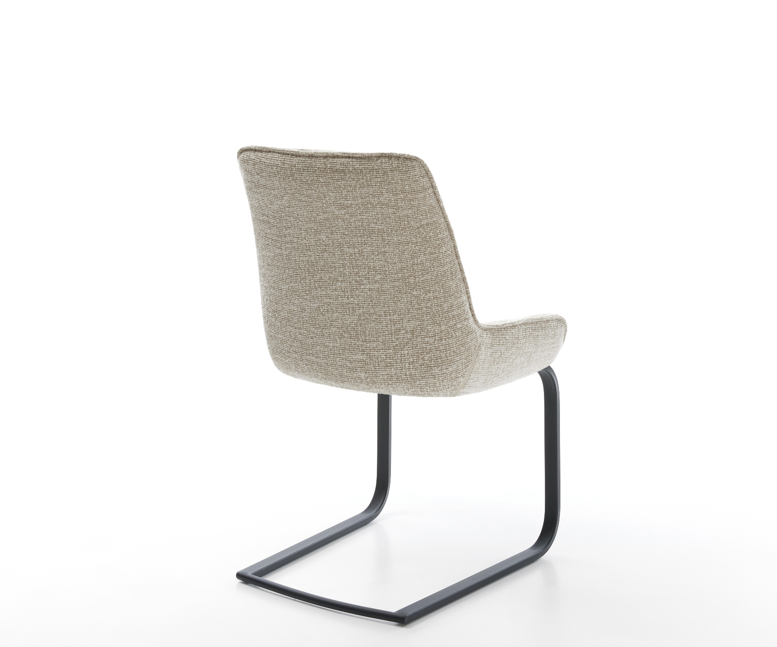 Jídelní židle Taimi-Flex látka Měkký béžová jídelní židle plochá černá - Obrázek 5