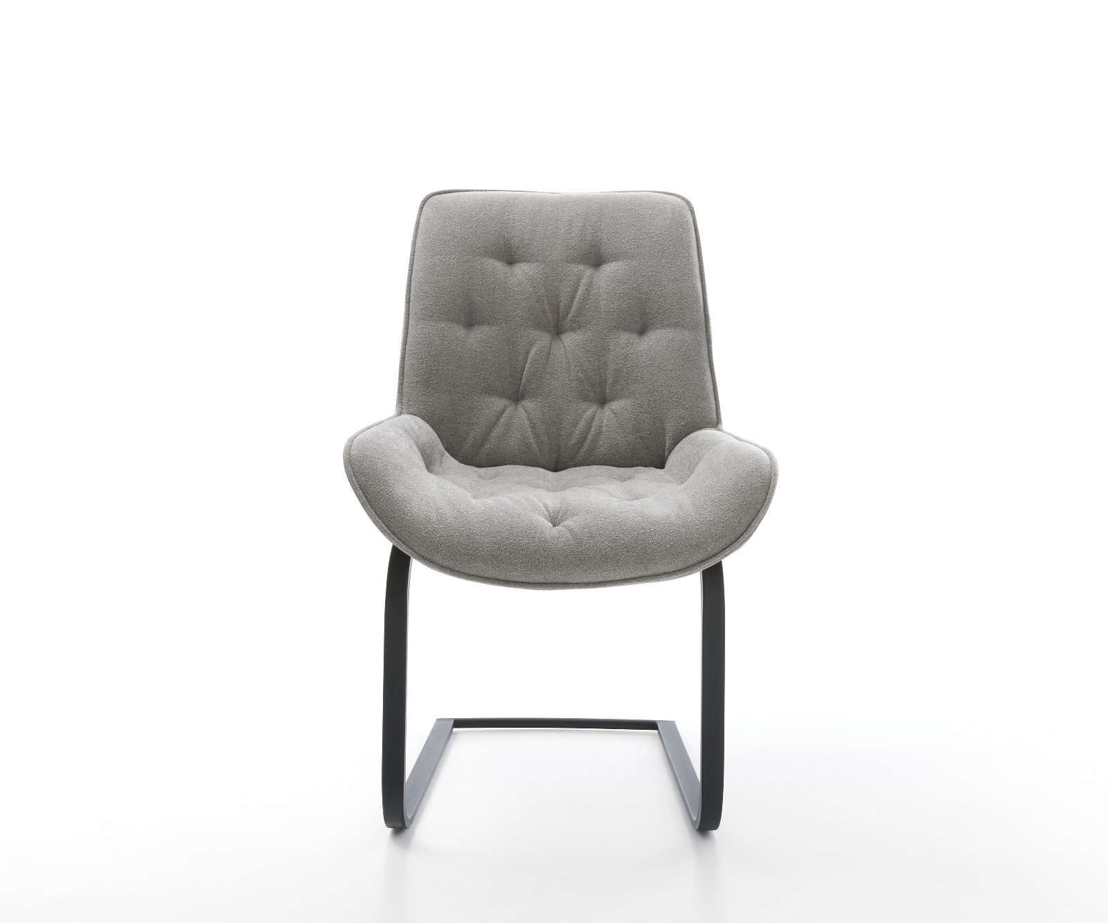 Jídelní židle Taimi-Flex tkanina Měkký šedá jídelní židle plochá černá - Obrázek 2