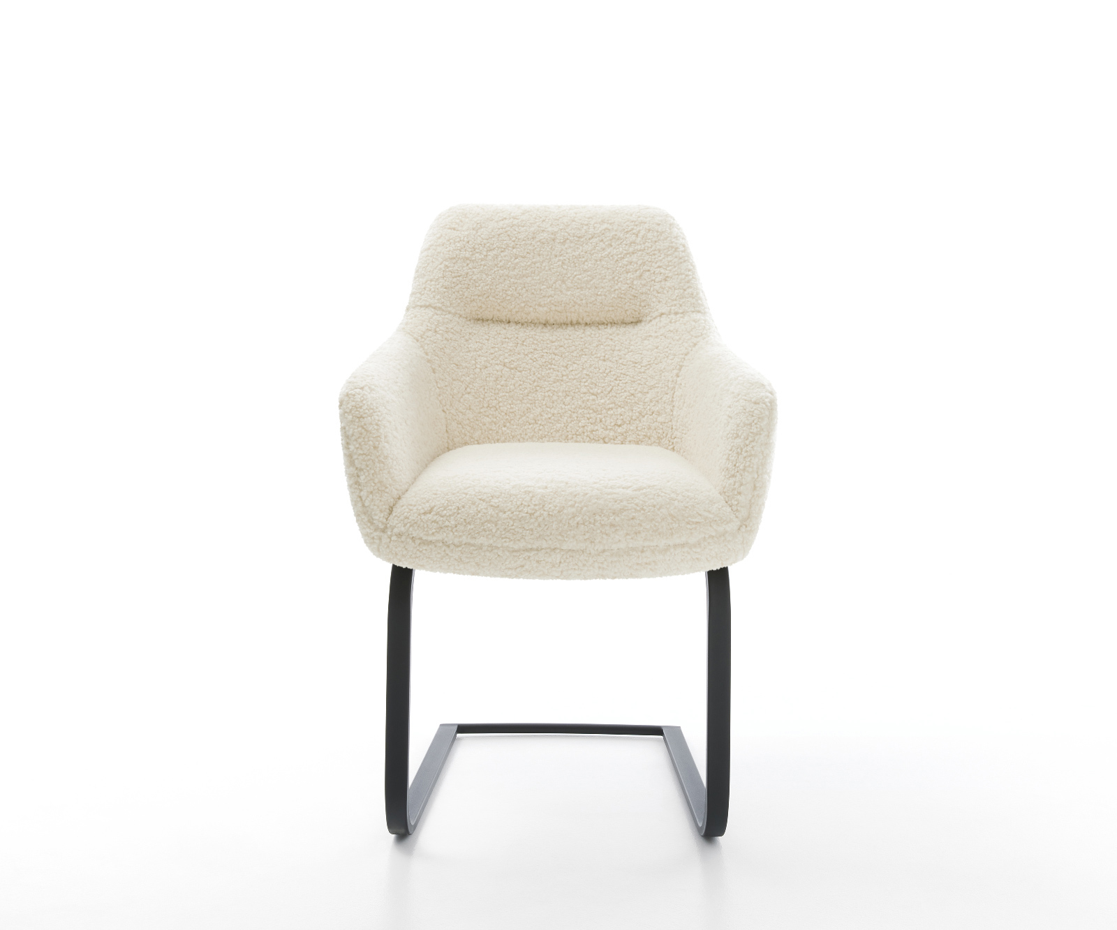 Jídelní židle Pejo-Flex plyšový manšestr béžová jídelní židle plochá černá taštičkové pružiny - Obrázek 2