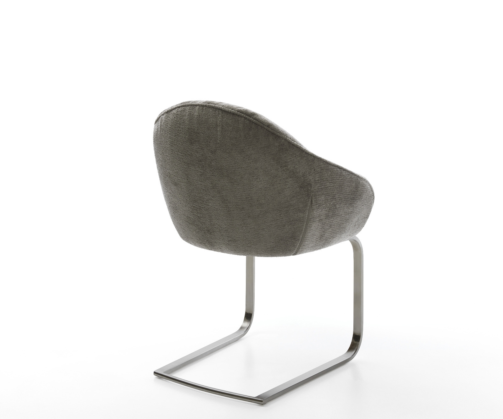 Jídelní židle Gaio-Flex bouclé měkký tmavě béžová konzolová podnož plochá grafitová - Obrázek 5