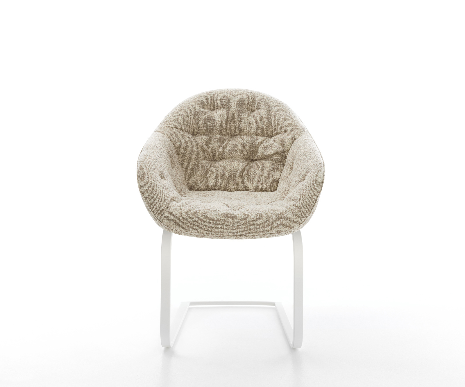 Jídelní židle Gaio-Flex látka Měkký béžová jídelní židle plochá bílá - Obrázek 2