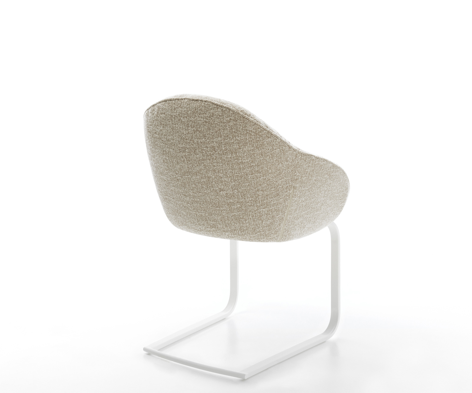 Jídelní židle Gaio-Flex látka Měkký béžová jídelní židle plochá bílá - Obrázek 5