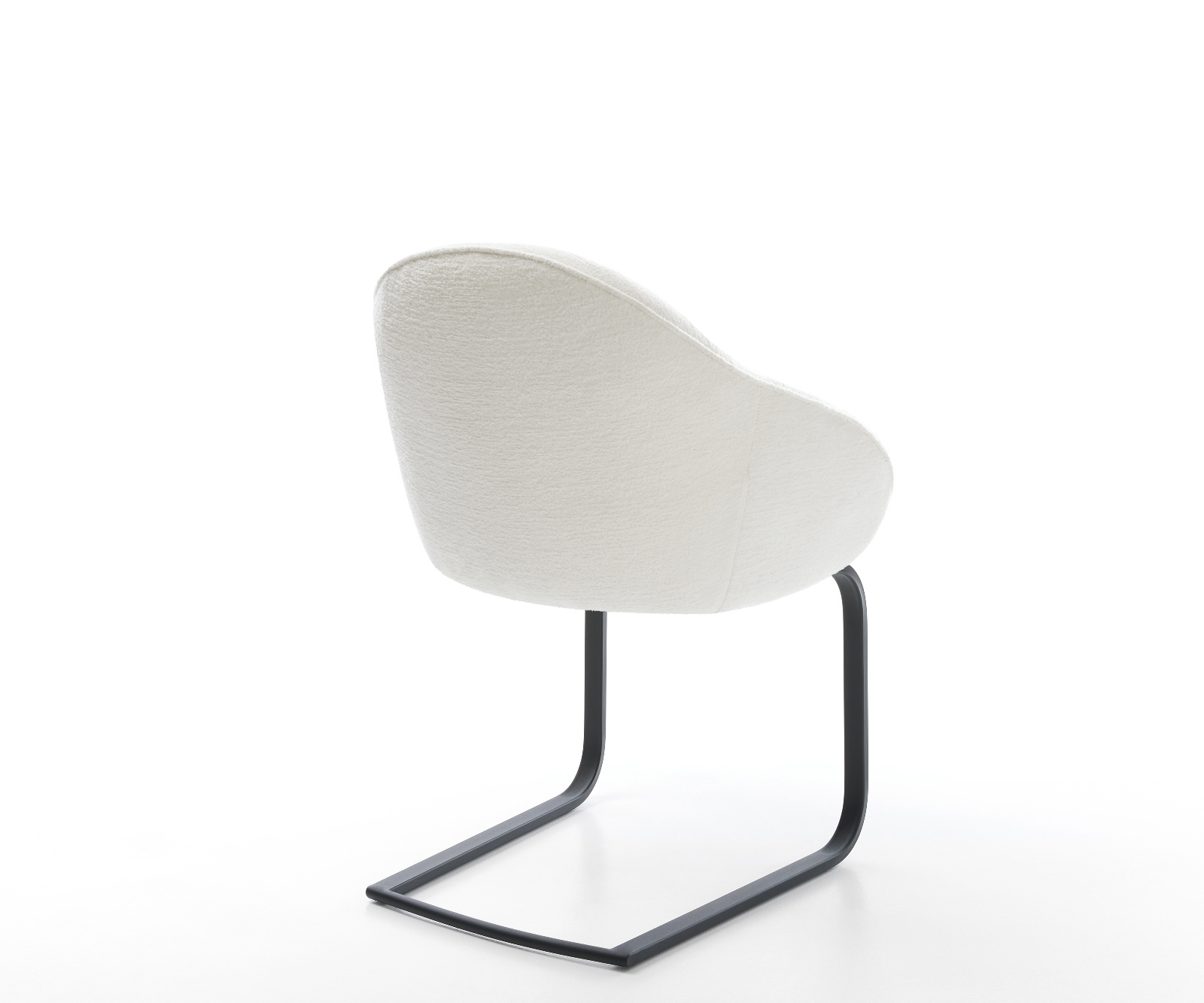 Jídelní židle Gaio-Flex bouclé měkký béžová jídelní židle plochá černá - Obrázek 5