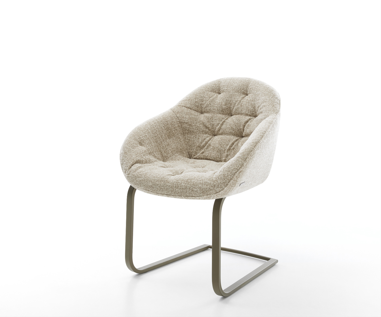 Jídelní židle Gaio-Flex látka Měkký béžová jídelní židle plochý Titanová barva