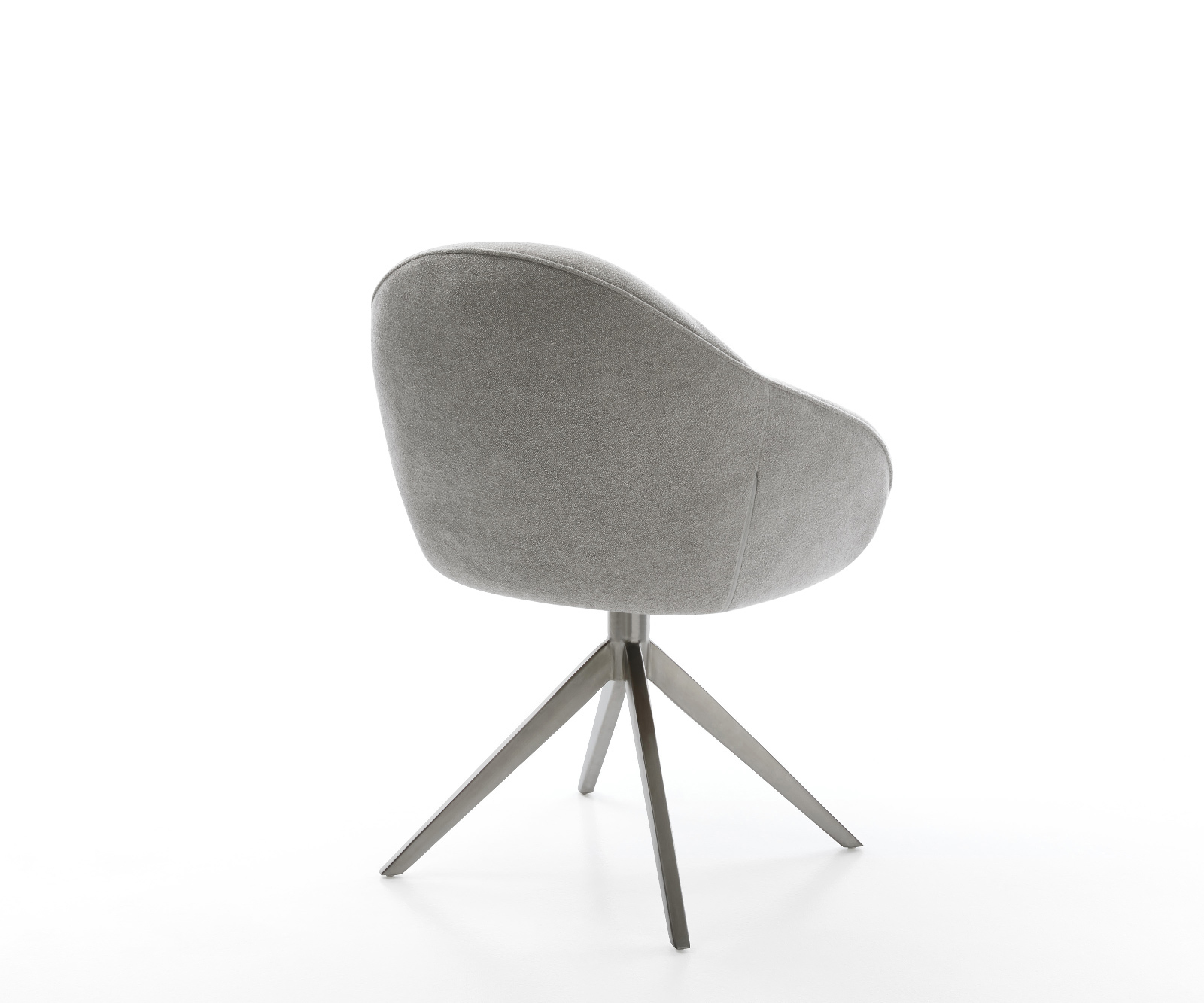 Jídelní židle Gaio-Flex tkanina Měkký šedá křížová podnož široká grafitová 360° otočná houpací funkce - Obrázek 5