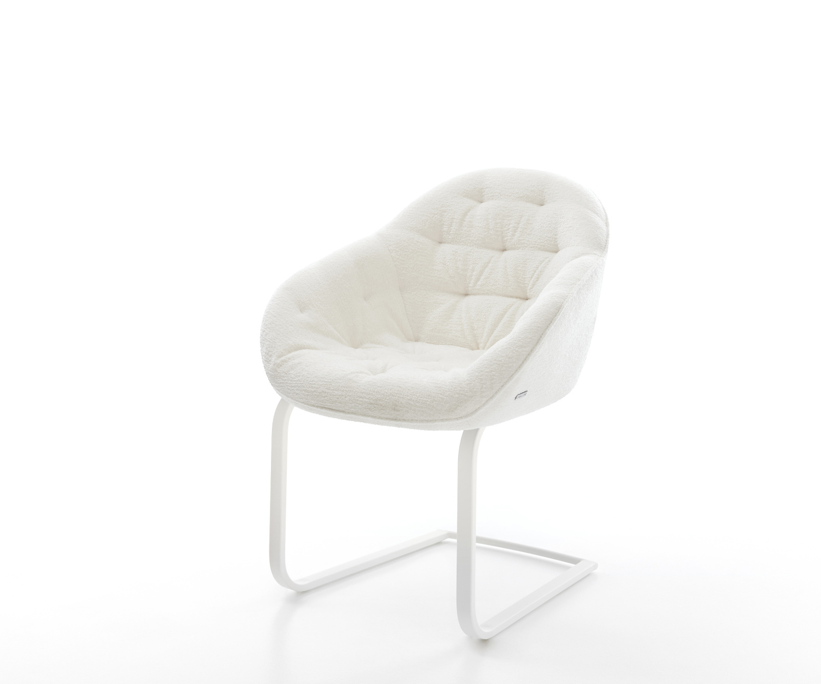 Jídelní židle Gaio-Flex bouclé měkký béžová jídelní židle plochá bílá