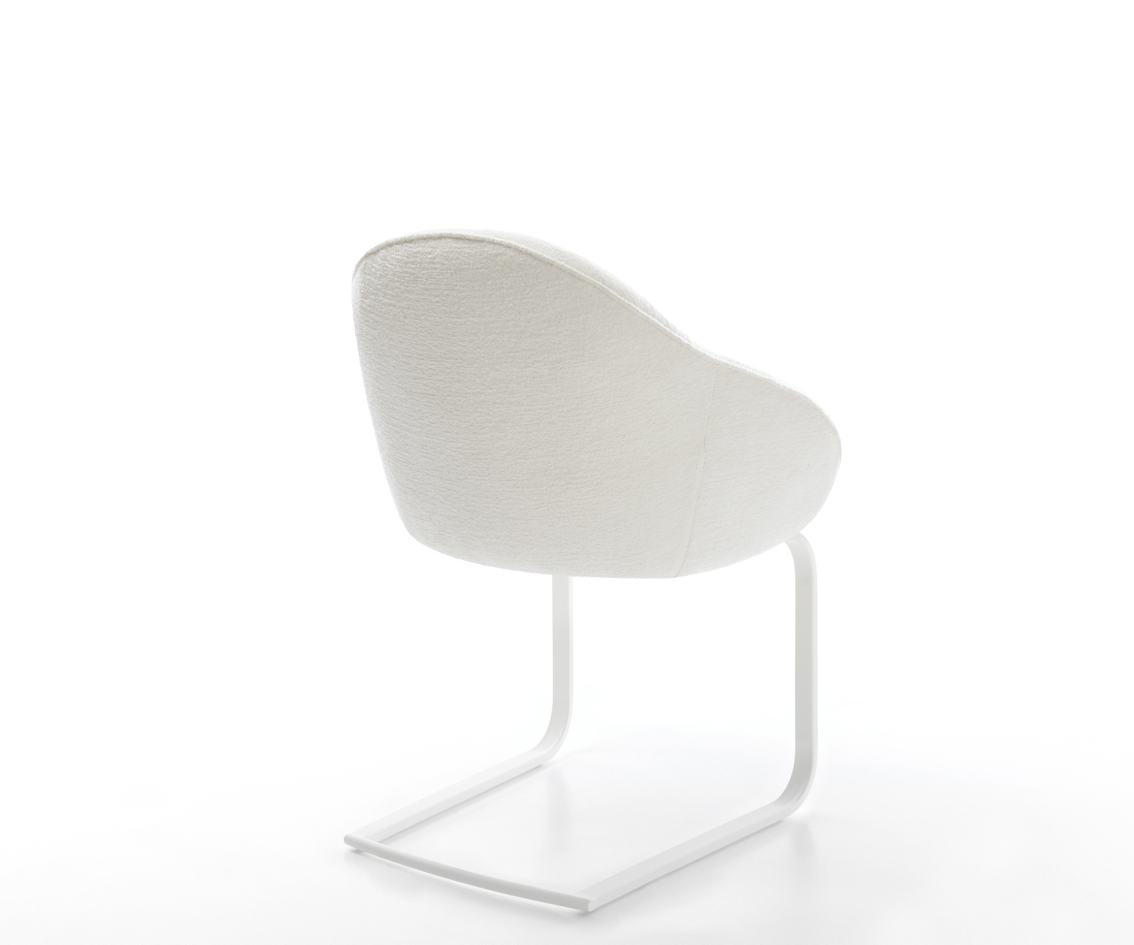 Jídelní židle Gaio-Flex bouclé měkký béžová jídelní židle plochá bílá - Obrázek 5