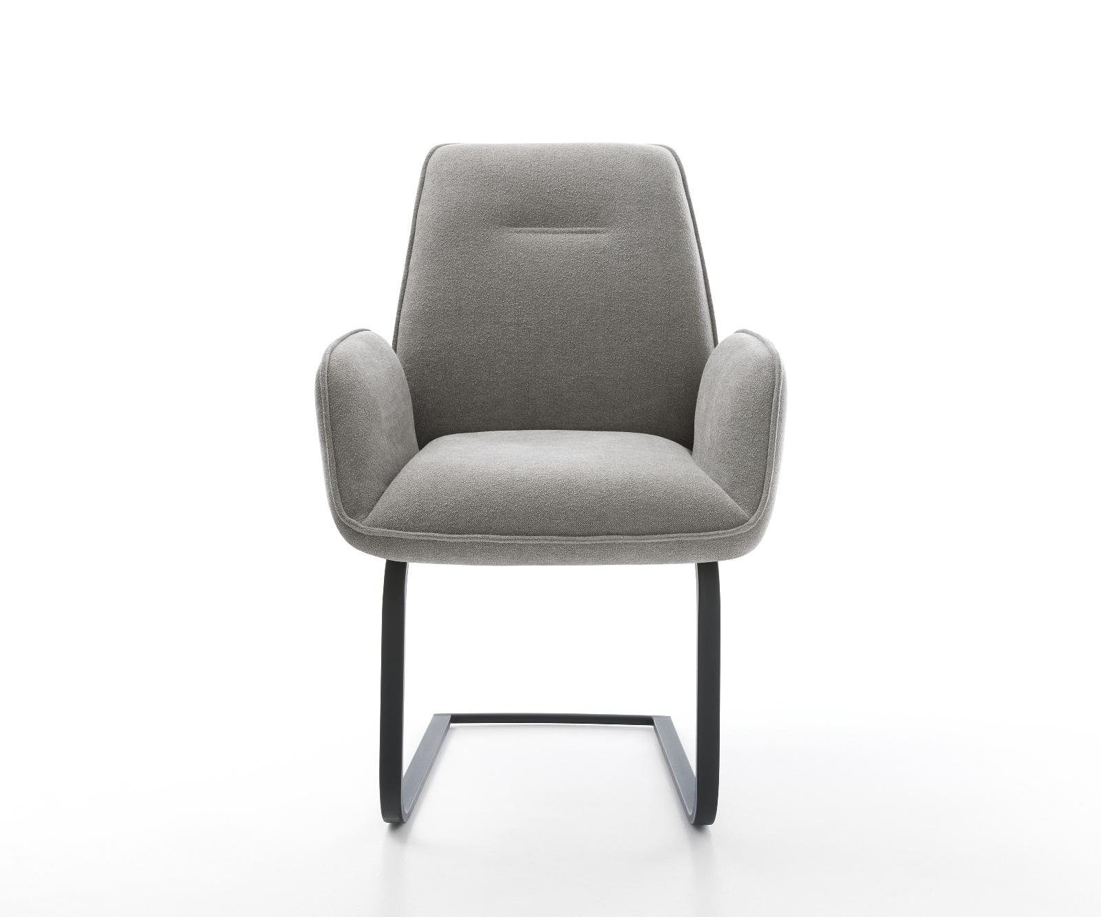 Jídelní židle Zoa-Flex tkanina Měkký šedá jídelní židle plochá černá taštičkové pružiny - Obrázek 2