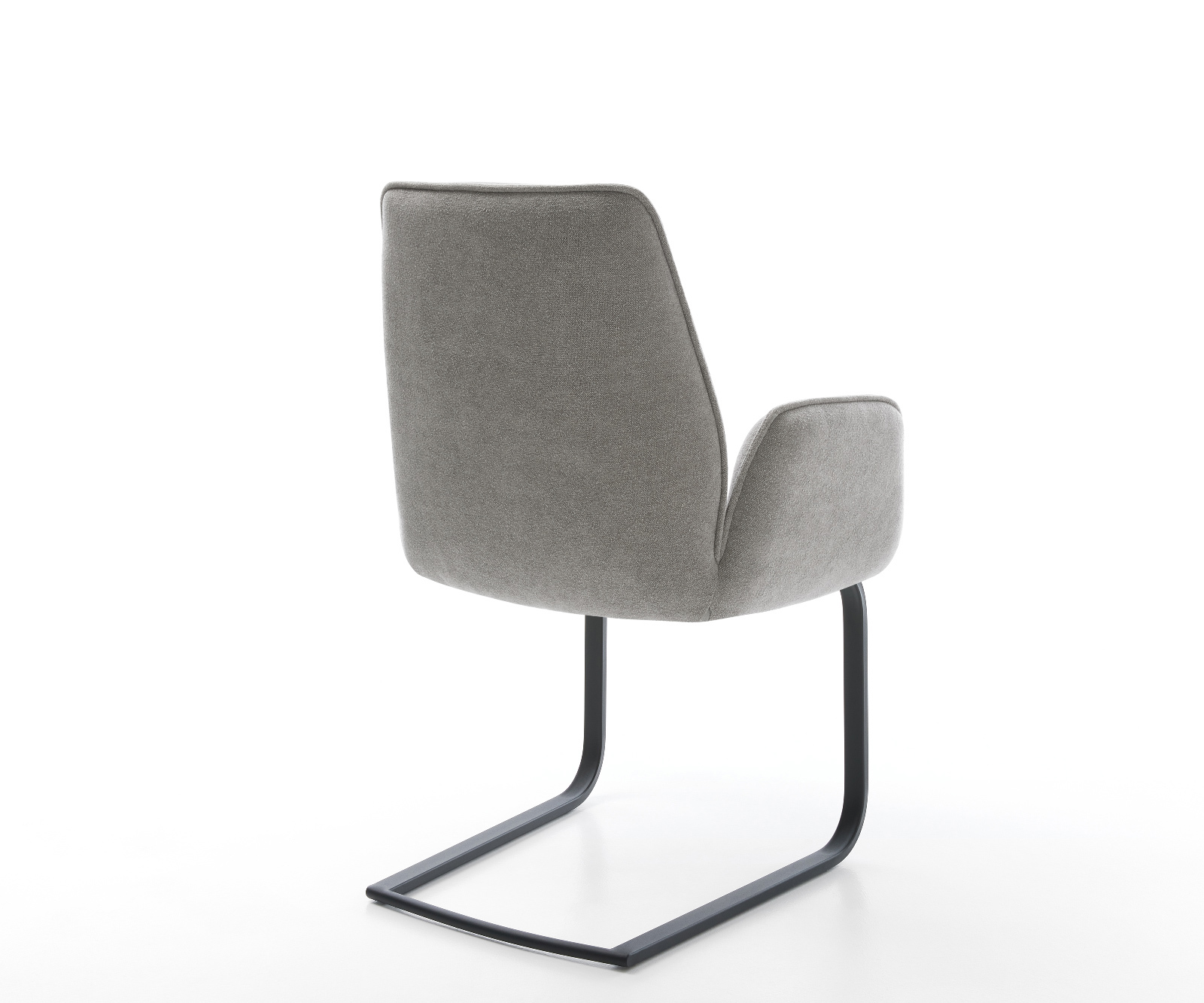 Jídelní židle Zoa-Flex tkanina Měkký šedá jídelní židle plochá černá taštičkové pružiny - Obrázek 5