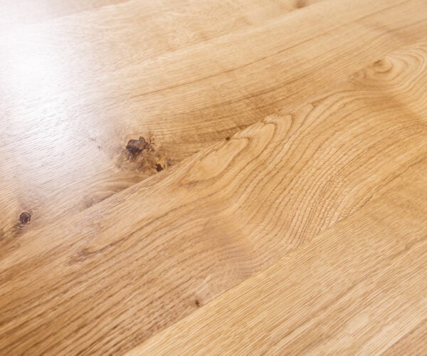 Konferenční stolek Edge oválný 140x75 cm dub přírodní kulatá hrana Parabi nerezová ocel broušená - Obrázek 3