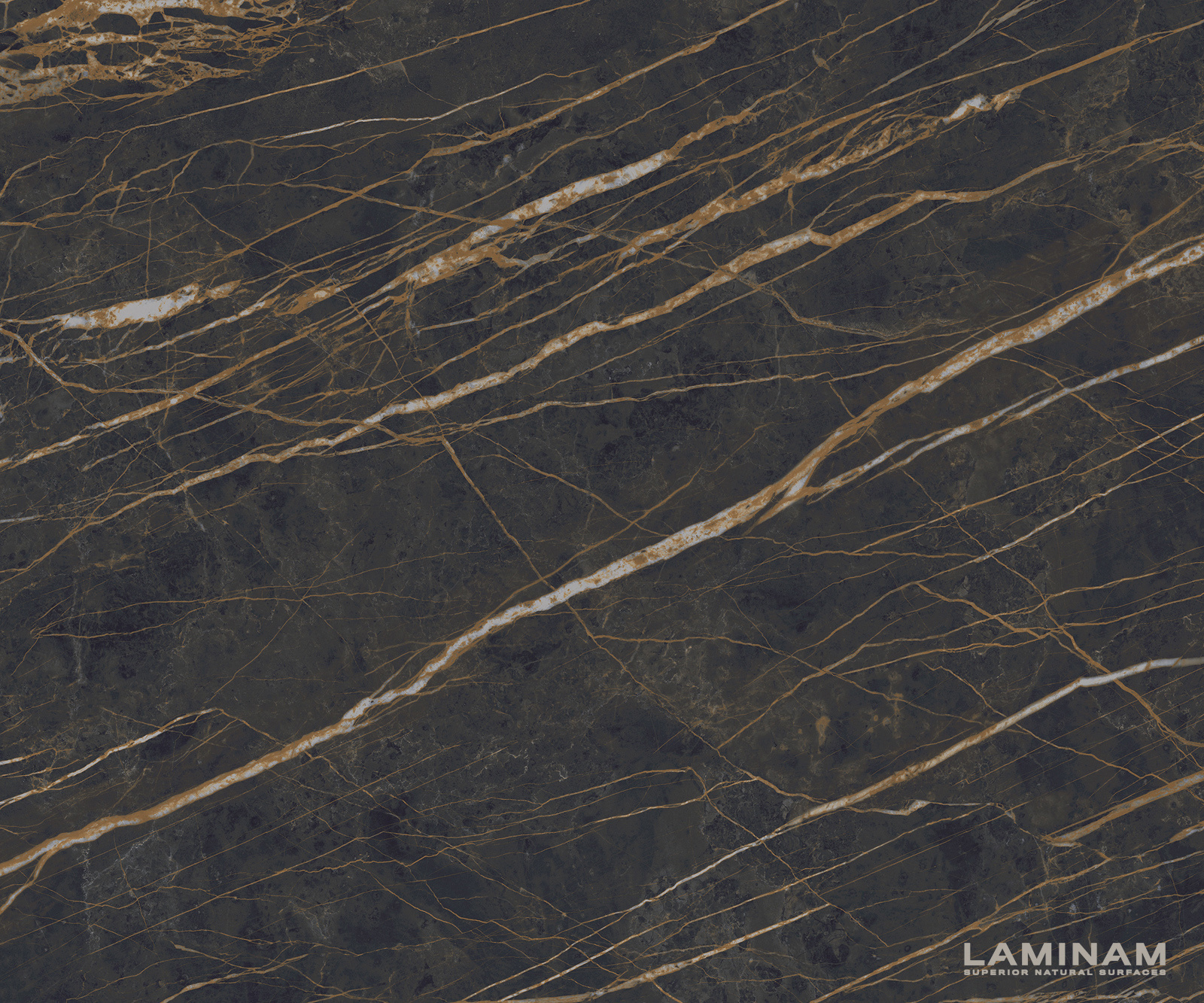 Konferenční stolek Edge kulatý 90x90 cm keramika Laminam® Noir Desir hnědá Parabi metalická stříbrná - Obrázek 3