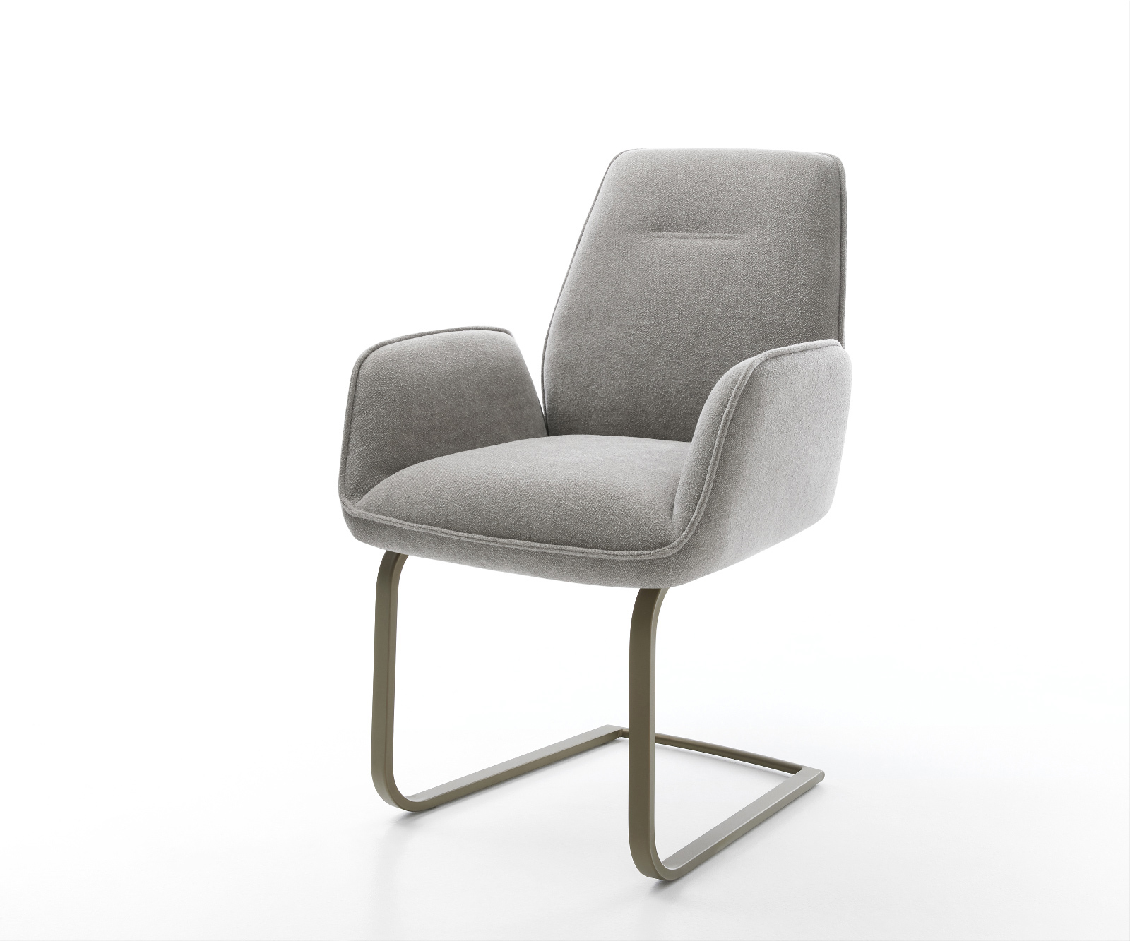 Jídelní židle Zoa-Flex tkanina Měkký šedá jídelní židle plochý Titanová barva taštičkové pružiny