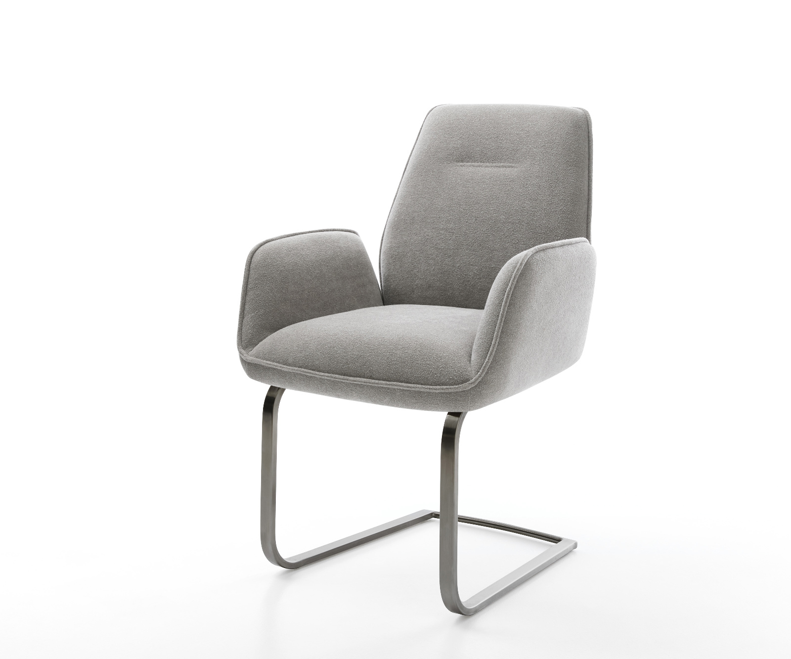 Jídelní židle Zoa-Flex tkanina Měkký šedá jídelní židle plochá grafit taštičkové pružiny