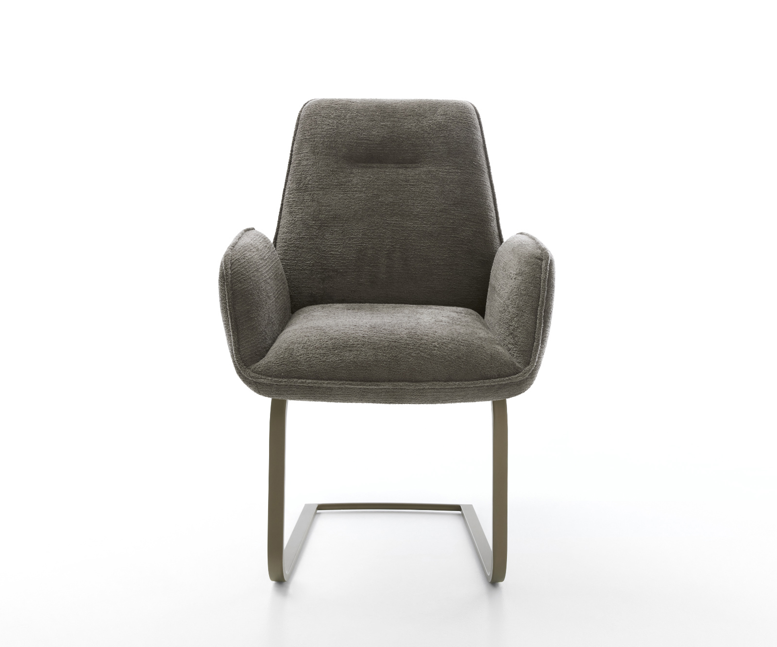 Jídelní židle Zoa-Flex bouclé měkký tmavě béžová jídelní židle plochý titanová barva taštičkové pružiny - Obrázek 2