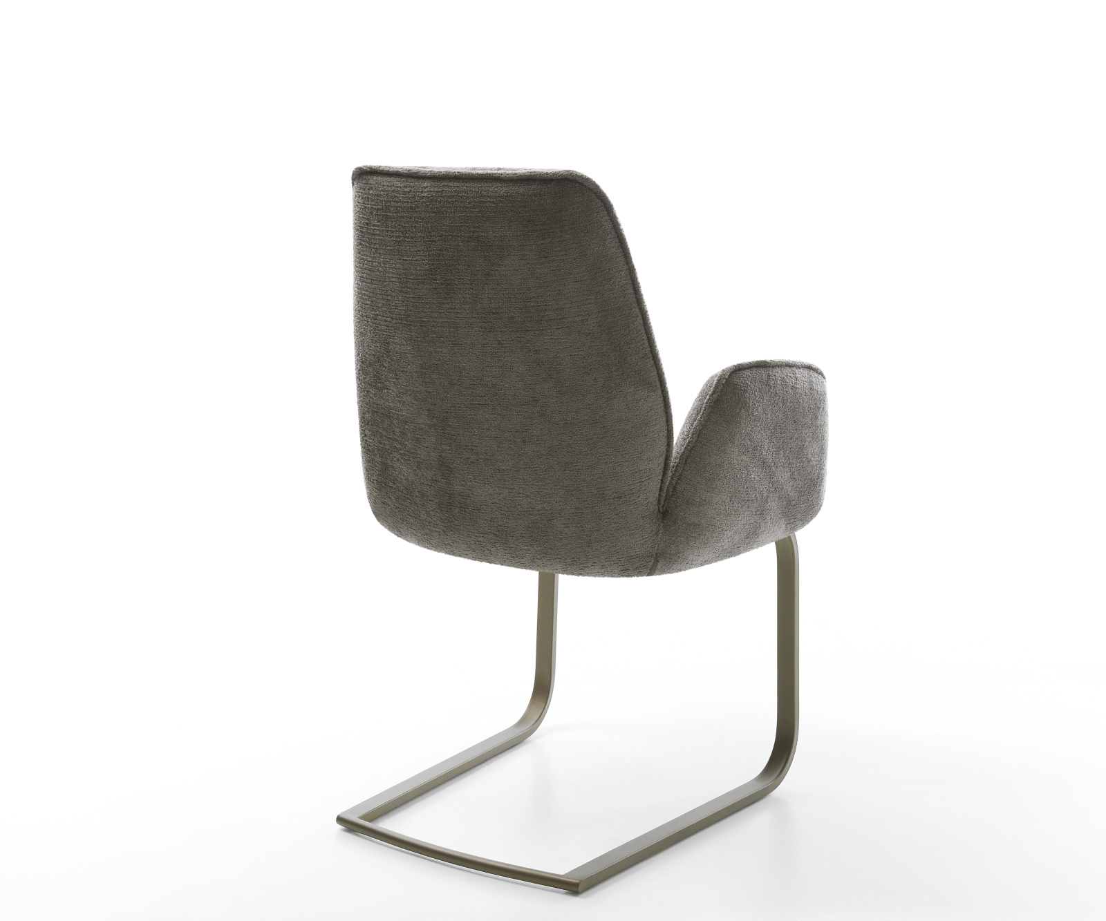 Jídelní židle Zoa-Flex bouclé měkký tmavě béžová jídelní židle plochý titanová barva taštičkové pružiny - Obrázek 5