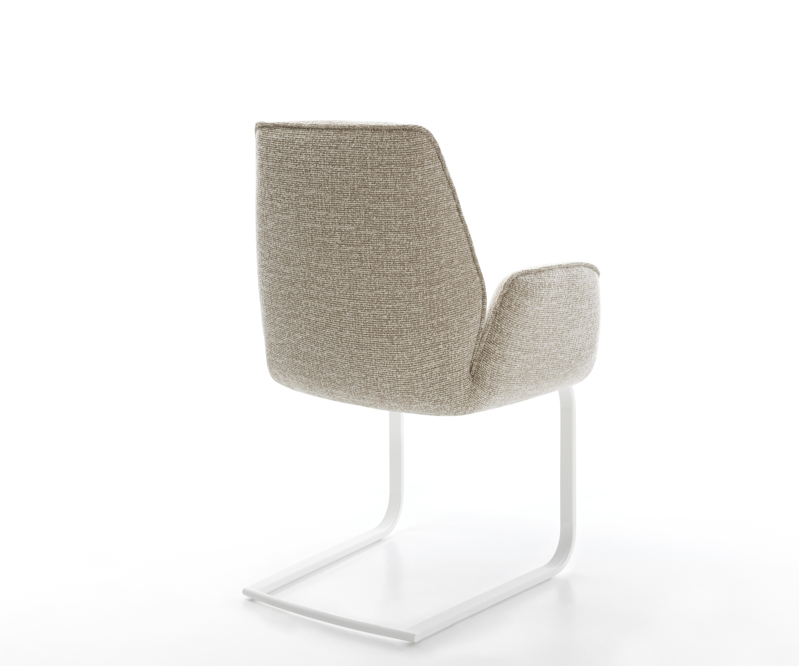 Jídelní židle Zoa-Flex tkanina Měkký béžová jídelní židle plochá bílá taštičkové pružiny - Obrázek 5