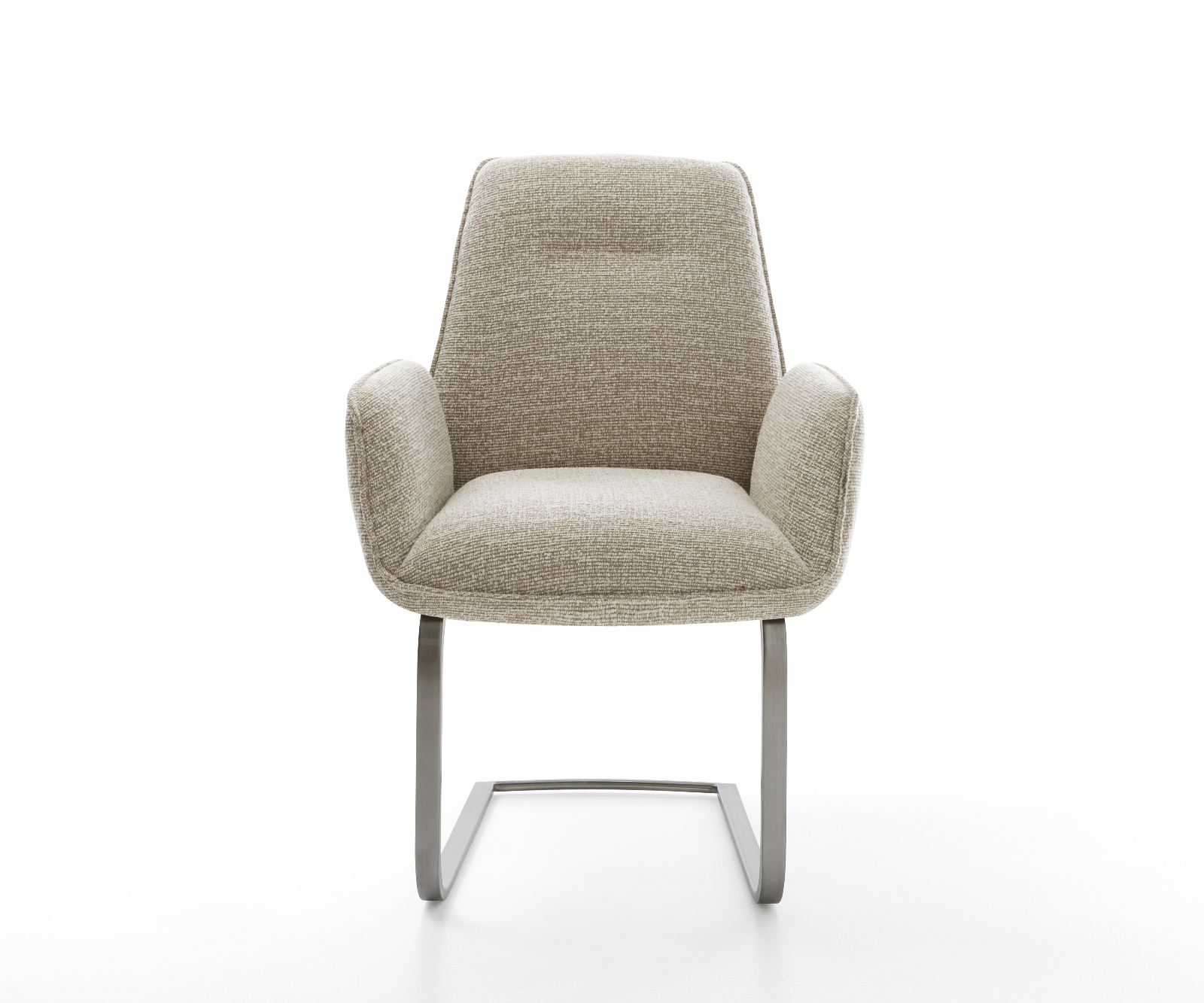 Jídelní židle Zoa-Flex tkanina Měkký béžová jídelní židle plochá grafit taštičkové pružiny - Obrázek 2