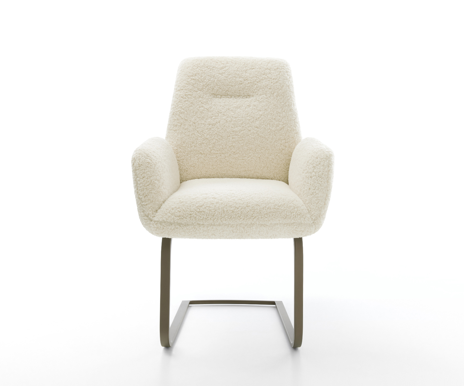 Jídelní židle Zoa-Flex plyšový manšestr béžová jídelní židle plochá titanová barva taštičkové pružiny - Obrázek 2