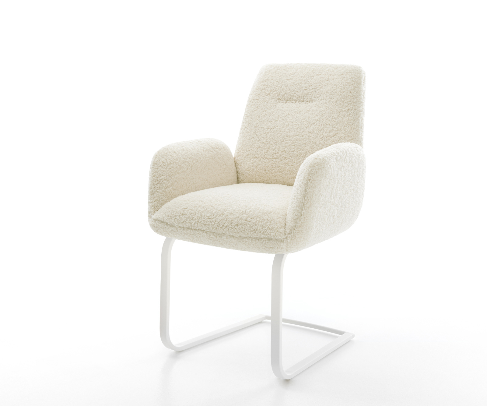 Jídelní židle Zoa-Flex plyšový manšestr béžová jídelní židle plochá bílá taštičkové pružiny